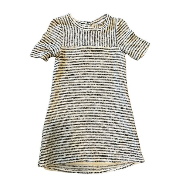 BCBGeneration Womens Shift Dress size XS Black Knit Textured Striped - Picture 3 of 5